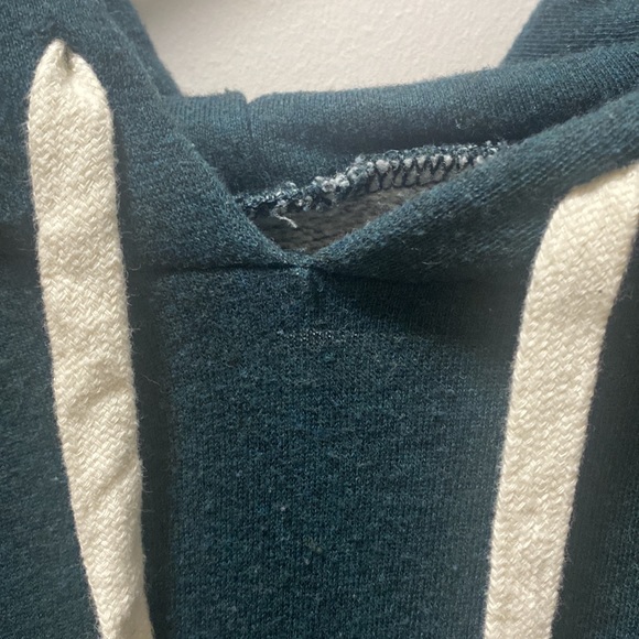 Dark Green American Eagle Cropped Hoodie - Picture 2 of 3